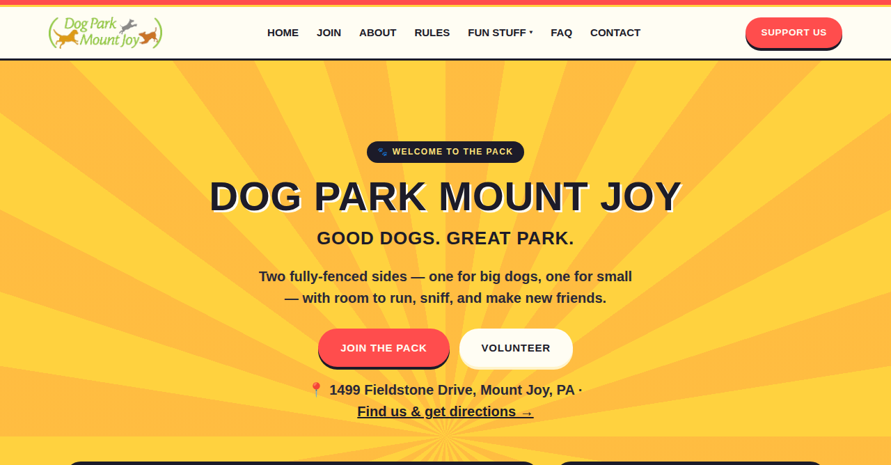 Dog Park Mount Joy